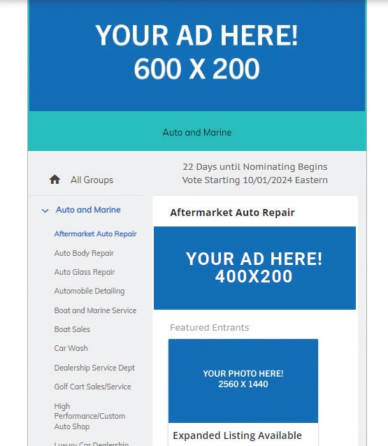 Exclusive Group Page Ad